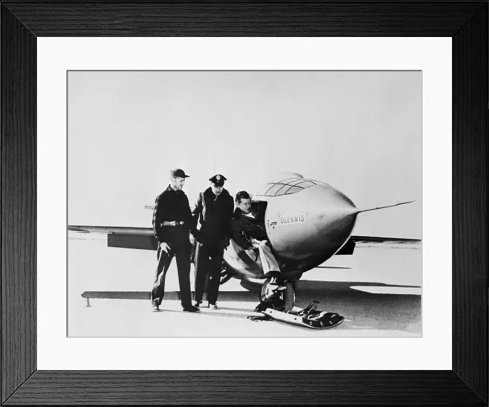 Framed Print : Chuck Yeager In Front Of Supersonic Framed Print : Chuck Yeager In Front Of Supersonic