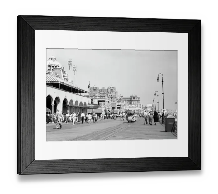 Framed Print : Boardwalk with Shelbourn Lounge on Left Framed Print : Boardwalk with Shelbourn Lounge on Left