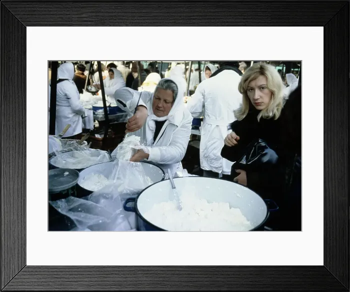 Framed Print : Cheese Stall In Belgrade Framed Print : Cheese Stall In Belgrade