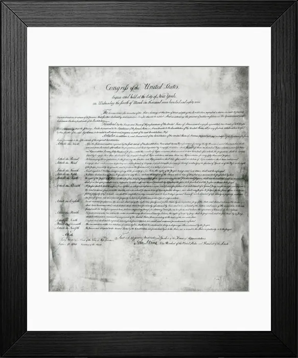 Framed Print : Bill Of Rights Framed Print : Bill Of Rights