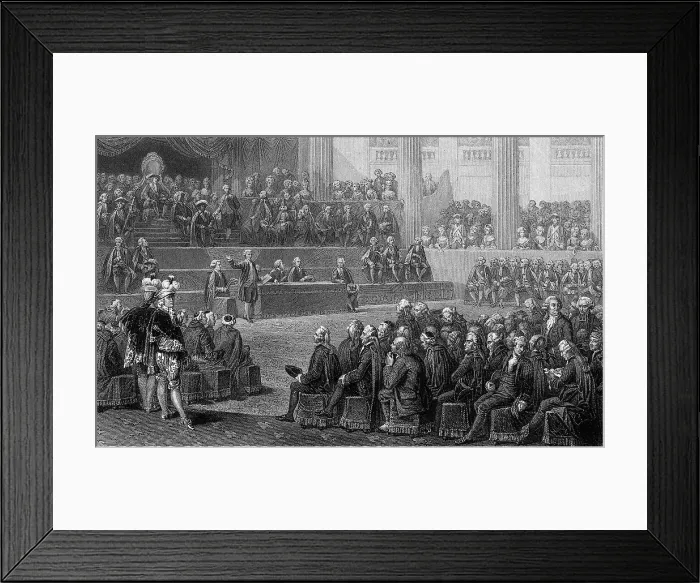 Framed Print : Engraving of the Estates General of 1789 Framed Print : Engraving of the Estates General of 1789