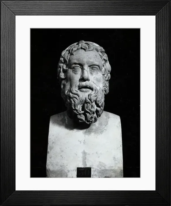 Framed Print : Statuette of Greek Comedy Writer Aristophanes Framed Print : Statuette of Greek Comedy Writer Aristophanes