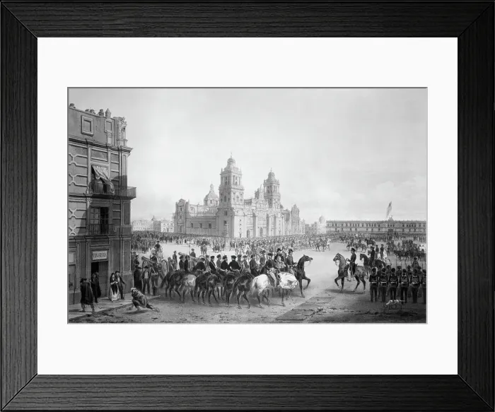 Framed Print : Soldiers Gathered for Mission