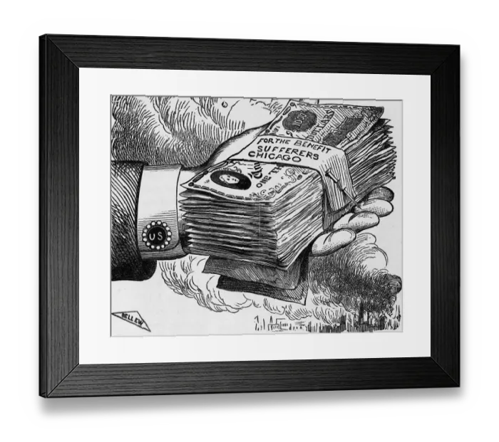 Framed Print : Woodcut Of Man Holding A Stack Of Money Framed Print : Woodcut Of Man Holding A Stack Of Money