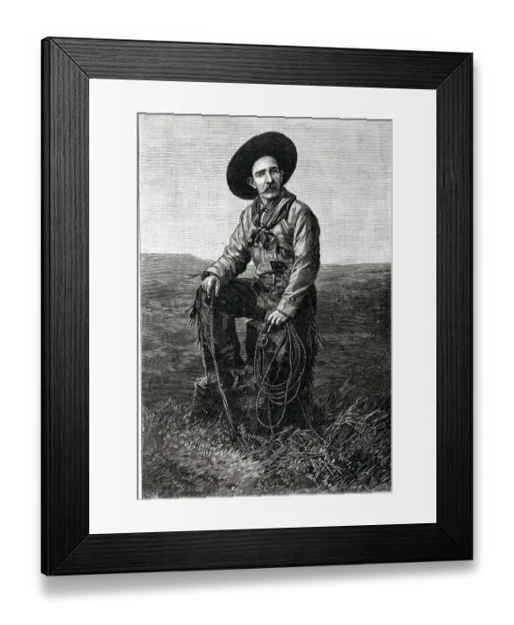Framed Print : Typical American Cowboy Framed Print : Typical American Cowboy
