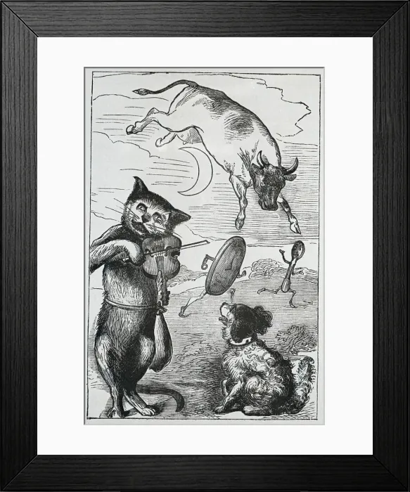 Framed Print : Illustration To Mother Goose Rhymes Framed Print : Illustration To Mother Goose Rhymes