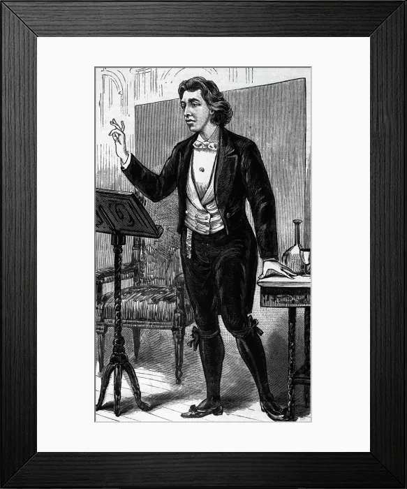 Framed Print : Oscar Wilde On The Platform Framed Print : Oscar Wilde On The Platform