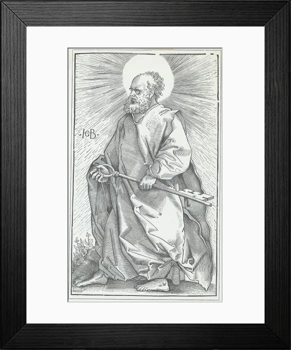 Framed Print : St. Peter Holding Large Key Framed Print : St. Peter Holding Large Key