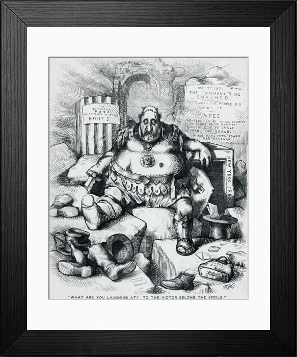 Framed Print : Tammany Ring Smashed Framed Print : Tammany Ring Smashed
