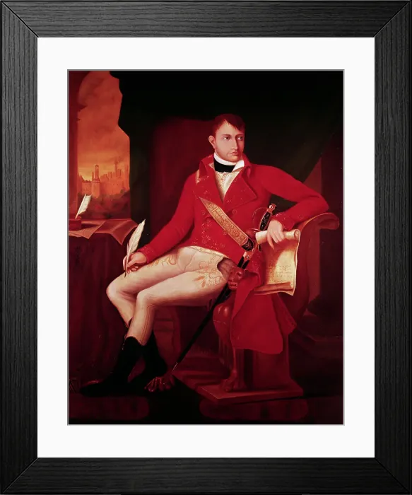 Framed Print : Painting of Napoleon as First Consul by Unknown Artist