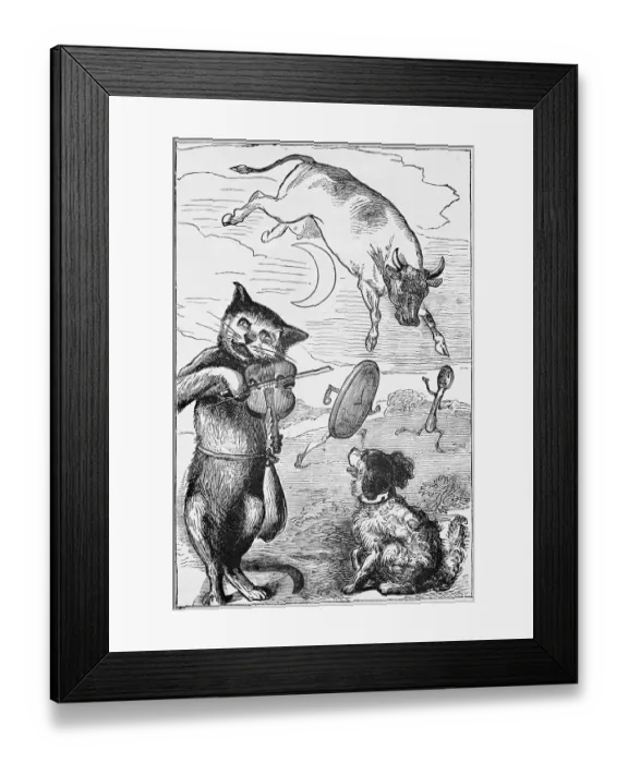 Framed Print : Illustration for Mother Goose Nursery Rhyme