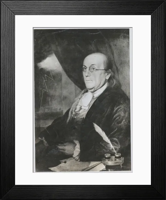 Framed Print : Benjamin Franklin by Charles Willson Peale