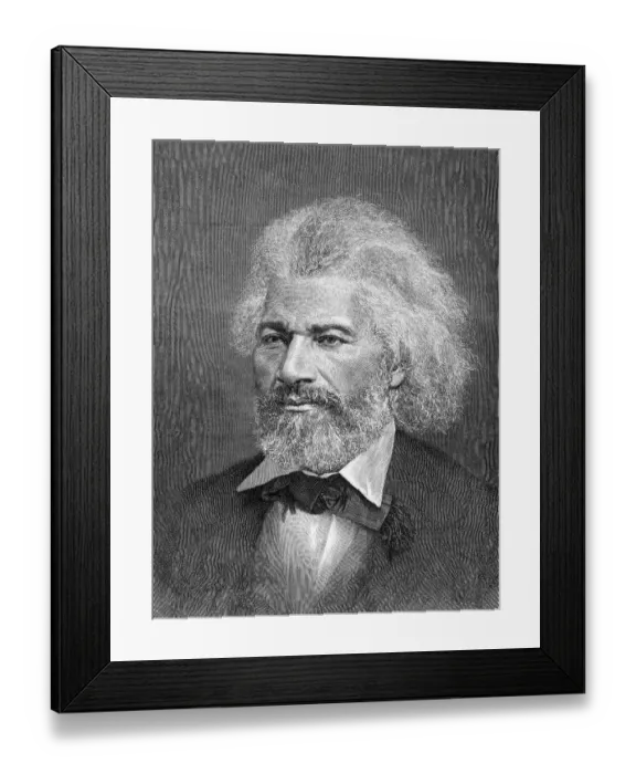 Framed Print : Portrait of Frederick Douglass Framed Print : Portrait of Frederick Douglass