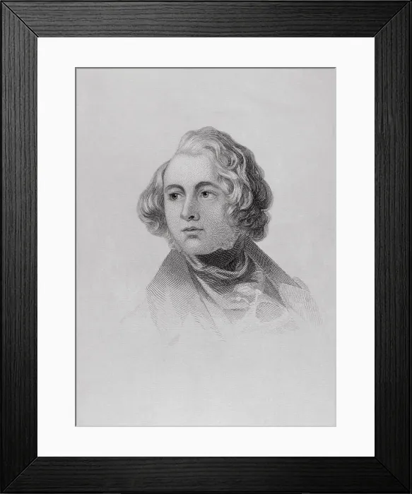 Framed Print : Engraving of Charles Dickens by William G. Jackman