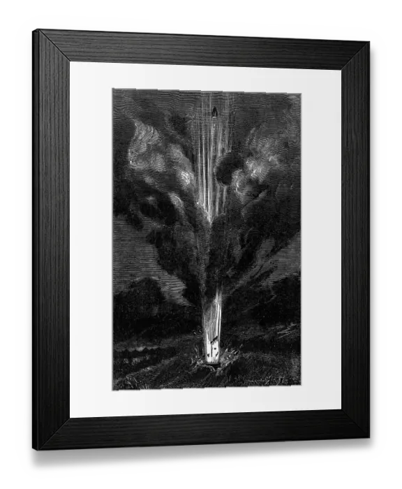 Framed Print : Illust. Of Rocket Going Straight Up Framed Print : Illust. Of Rocket Going Straight Up