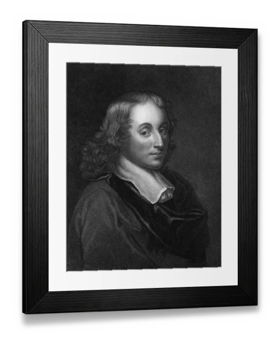 Framed Print : Blaise Pascal Engraving by Henry Hoppner Meyer Framed Print : Blaise Pascal Engraving by Henry Hoppner Meyer