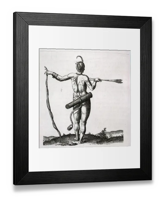 Framed Print : A North Carolina Indian