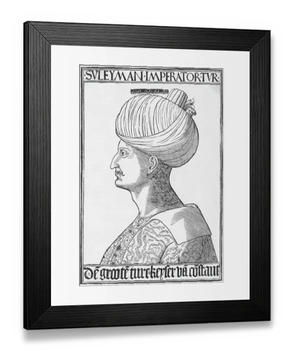 Framed Print : Profile Of Suleiman The Great Framed Print : Profile Of Suleiman The Great