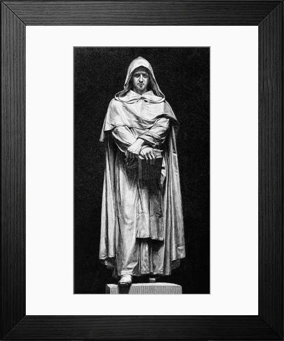 Framed Print : Statue Of Philosopher Giordano Bruno Framed Print : Statue Of Philosopher Giordano Bruno