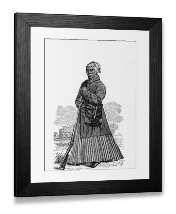 Framed Print : Portrait of Abolitionist Harriet Tubman Framed Print : Portrait of Abolitionist Harriet Tubman