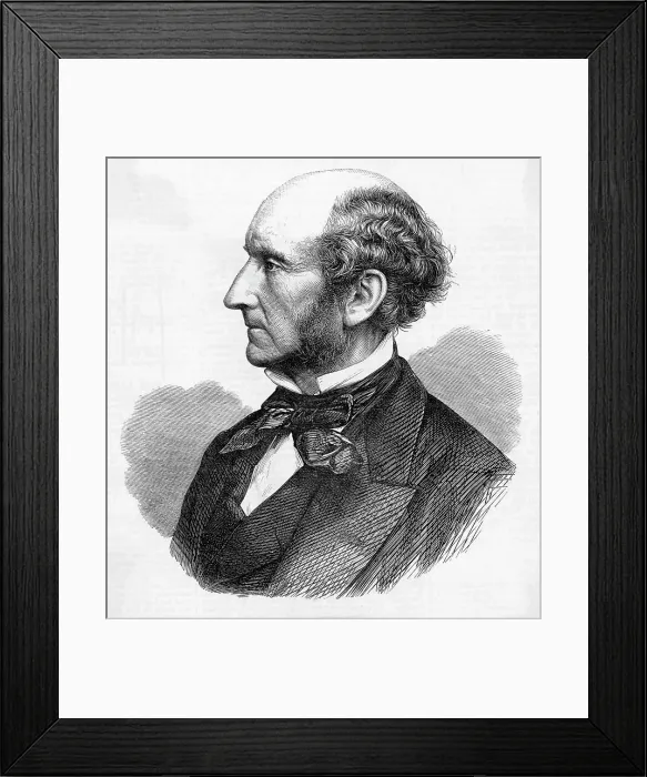 Framed Print : Profile Portrait of John Stuart Mill Framed Print : Profile Portrait of John Stuart Mill