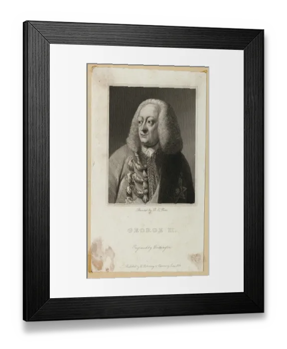 Framed Print : Portrait of George II
