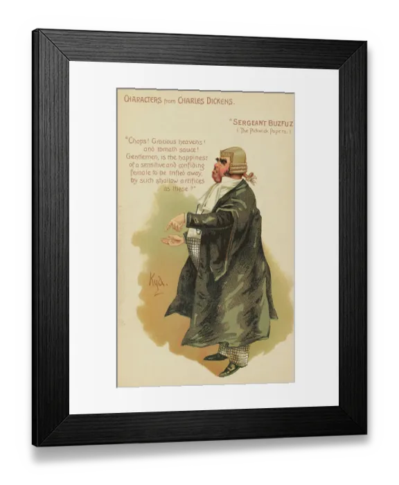 Framed Print : Illustration of a Lawyer Framed Print : Illustration of a Lawyer