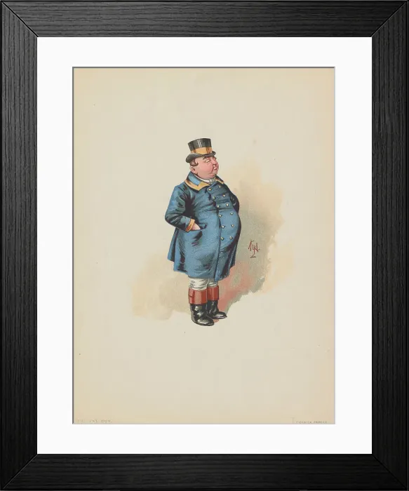 Framed Print : Portly Man in Livery Framed Print : Portly Man in Livery