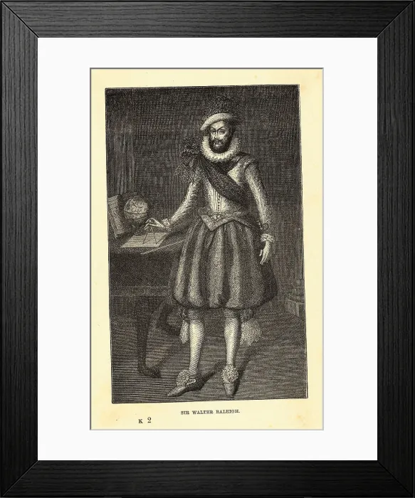 Framed Print : Portrait of Sir Walter Raleigh Framed Print : Portrait of Sir Walter Raleigh