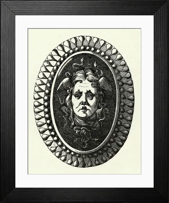 Framed Print : Head of Medusa on Shield Framed Print : Head of Medusa on Shield