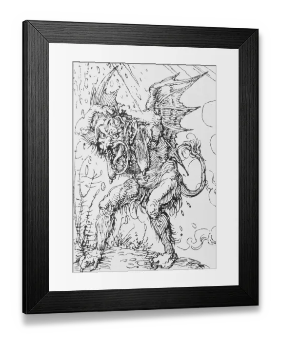Framed Print : Depiction of Satan Framed Print : Depiction of Satan