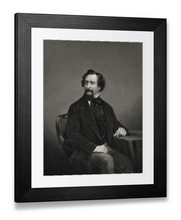Framed Print : Portrait of Charles Dickens Framed Print : Portrait of Charles Dickens