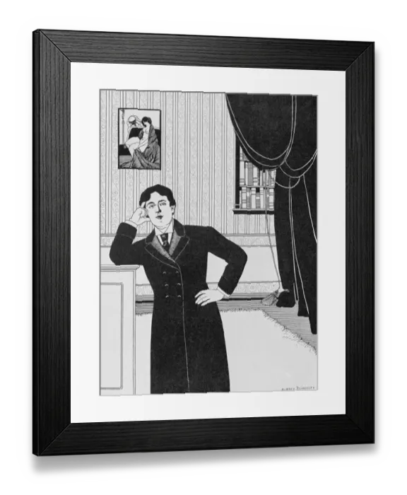 Framed Print : Portrait of Oscar Wilde after Aubrey Vincent Beardsley Framed Print : Portrait of Oscar Wilde after Aubrey Vincent Beardsley