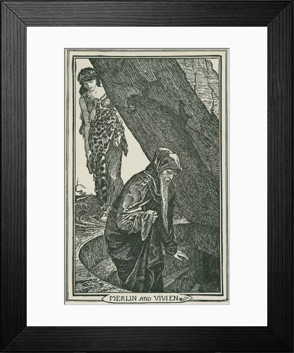 Framed Print : Vivien at Merlin's Descent Framed Print : Vivien at Merlin's Descent