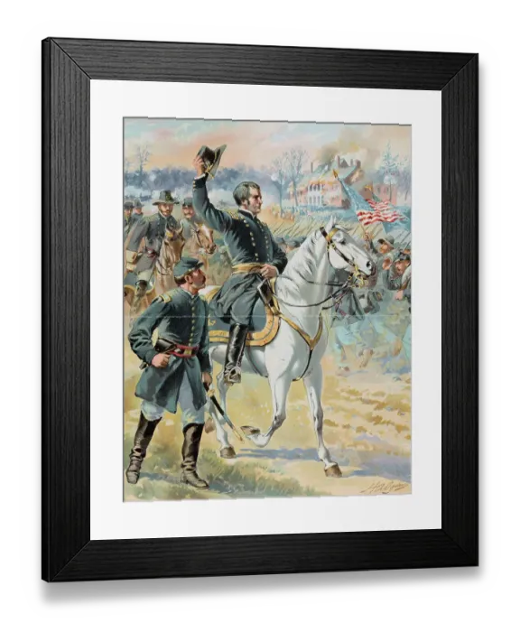 Framed Print : Joseph Hooker Arriving in Chancellorsville Framed Print : Joseph Hooker Arriving in Chancellorsville