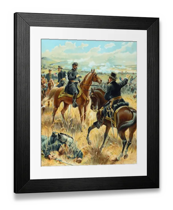Framed Print : General George McCormick at Gettysburg Framed Print : General George McCormick at Gettysburg