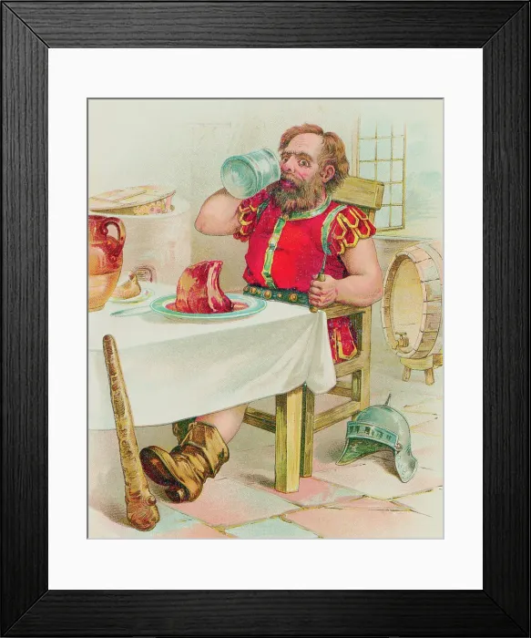 Framed Print : Jack Peeping from Container at Giant's Table Framed Print : Jack Peeping from Container at Giant's Table