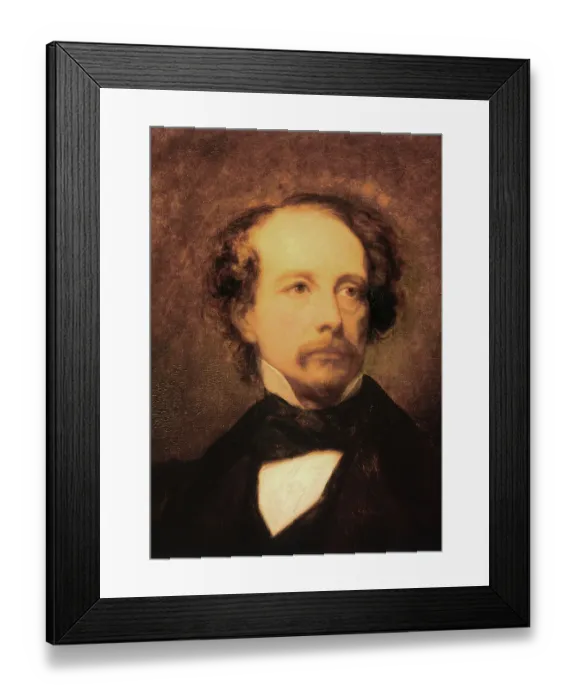 Framed Print : Portrait of Charles John Huffam Dickens