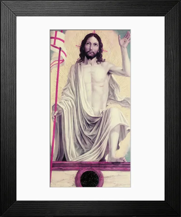 Framed Print : Early Painted Depiction of Christ After Resurrection Framed Print : Early Painted Depiction of Christ After Resurrection