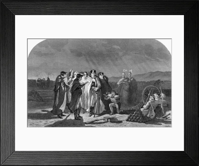 Framed Print : Night Council At Fort Necessity Framed Print : Night Council At Fort Necessity
