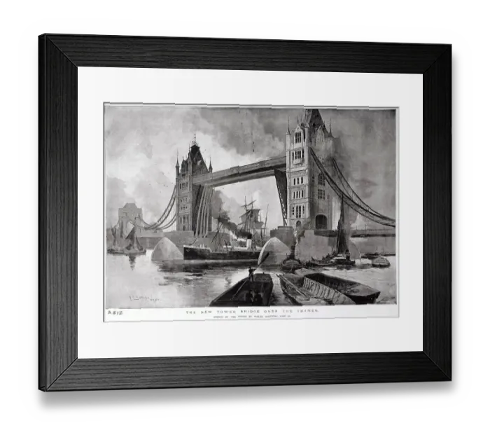 Framed Print : Bridge Over Thames River Framed Print : Bridge Over Thames River