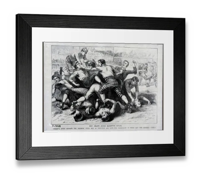 Framed Print : Yale and Princeton Battle it Out
