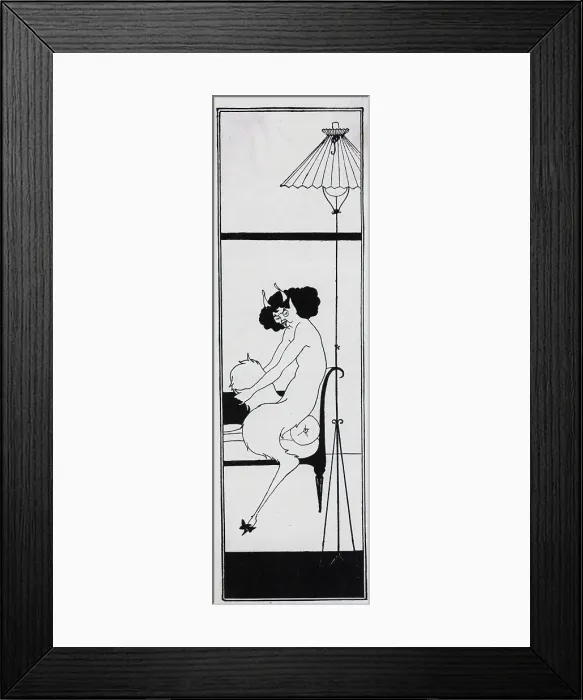 Framed Print : Illustration Of Faun On Couch