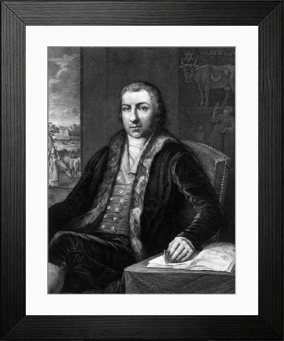 Framed Print : Engraved Portrait Of Edward Jenner Framed Print : Engraved Portrait Of Edward Jenner