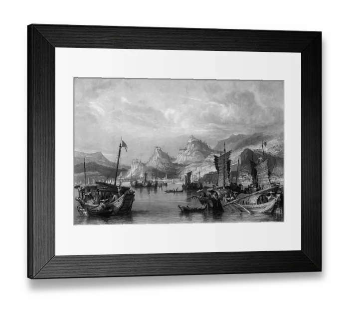 Framed Print : Engraving After Amoy, from the Outer Anchorage by Thomas Allom Framed Print : Engraving After Amoy, from the Outer Anchorage by Thomas Allom
