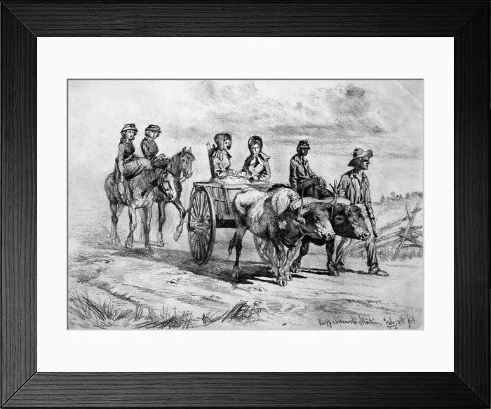 Framed Print : Drawing Of Southern Family Framed Print : Drawing Of Southern Family