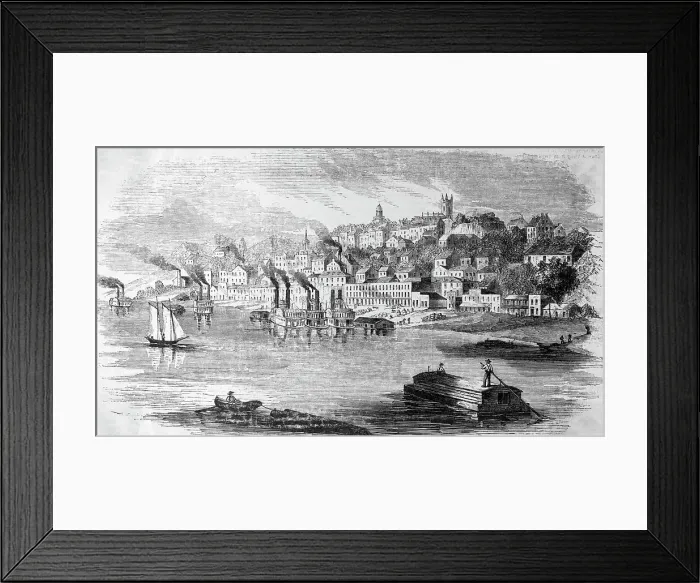 Framed Print : View Of Vicksburg, Mississippi Framed Print : View Of Vicksburg, Mississippi