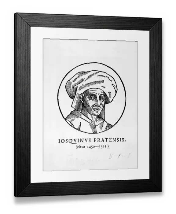 Framed Print : French Composer Josquin Des Prez Framed Print : French Composer Josquin Des Prez