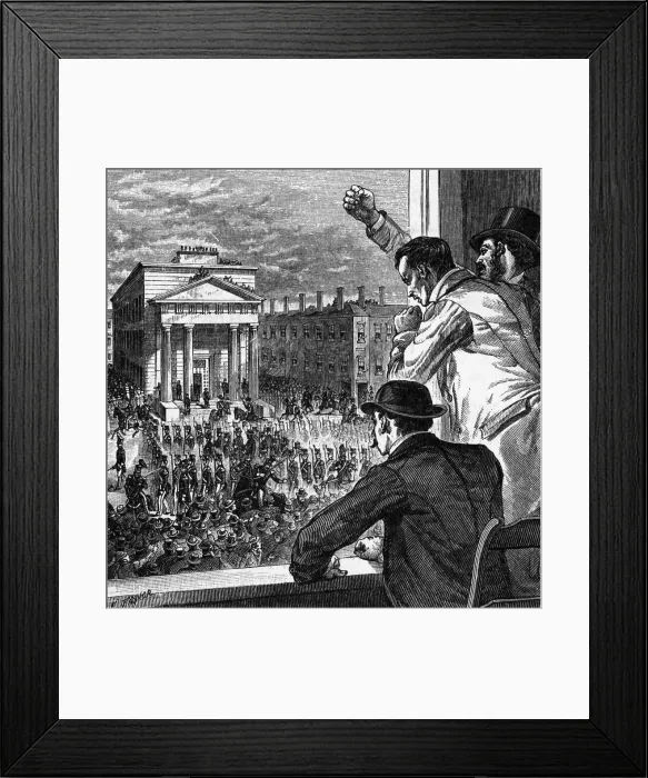 Framed Print : The Rendition of Anthony Burns Engraving Framed Print : The Rendition of Anthony Burns Engraving