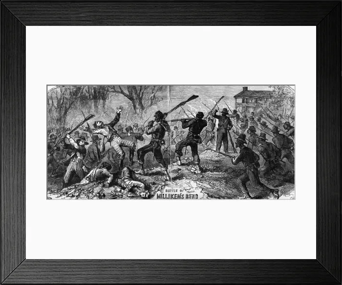 Framed Print : Battle @ Milliken'S Bend;Illus.;Civil Wa Framed Print : Battle @ Milliken'S Bend;Illus.;Civil Wa